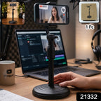ALVENZA Adjustable Phone Stand – 360° Rotating & Height Adjustable