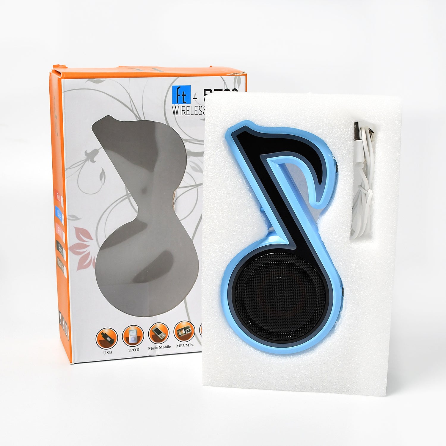 ALVENZA Music Note Bluetooth Speaker – Portable LED Sound for Creatives | Audila