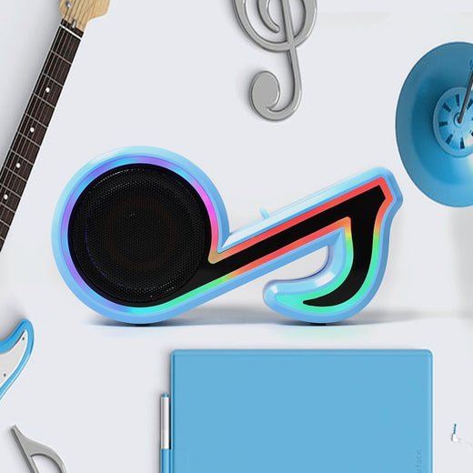 ALVENZA Music Note Bluetooth Speaker – Portable LED Sound for Creatives | Audila