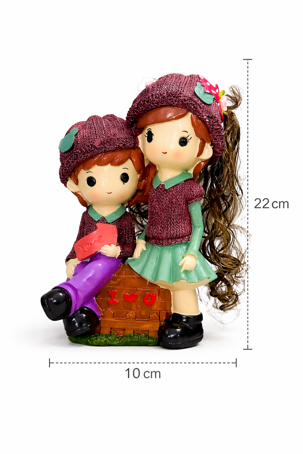 ALVENZA Couple Showpiece Figurine – Cute Love Statue for Home Decor
