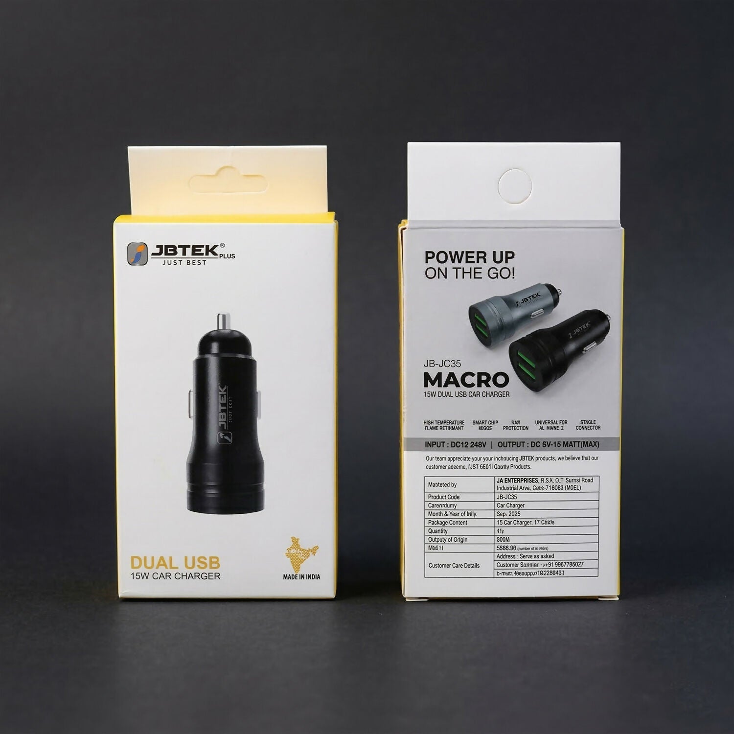 ALVENZA Dual USB Car Charger – Fast Charging Adapter for Mobile Devices