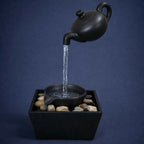 ALVENZA Levitating Teapot Water Fountain – Unique Floating Illusion Decor