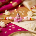 ALVENZA Lord Ganesha Rakhi – Divine Blessings & Elegant Design