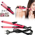2-in-1 Hair Straightener & Curler – Ceramic Plates | Calm & Curl