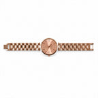 Women’s Rose Gold Bracelet Watch – Elegant Peach Dial & Lightweight Finish