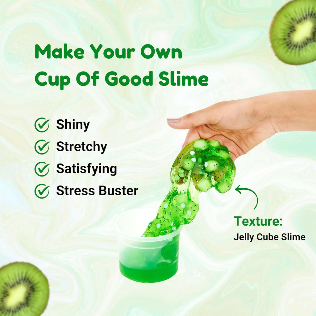 ALVENZA Kiwi Jelly Cube Slime Kit – Creative and Fun DIY Toy for Kids