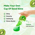 ALVENZA Kiwi Jelly Cube Slime Kit – Creative and Fun DIY Toy for Kids