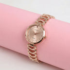 Rose Gold Analog Wrist Watch – Elegant & Minimalist for Women