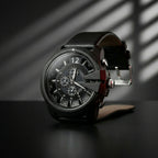 Black Multi-Dial Chronograph Watch – Rugged & Sporty Style