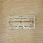 ALVENZA Beautiful Pearl Bead Rakhi with Soft Festive Shades and Elegant Designer Look