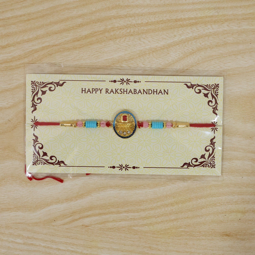 ALVENZA Lord Shivling Rakhi – Traditional Design with Soft Thread for Raksha Bandhan