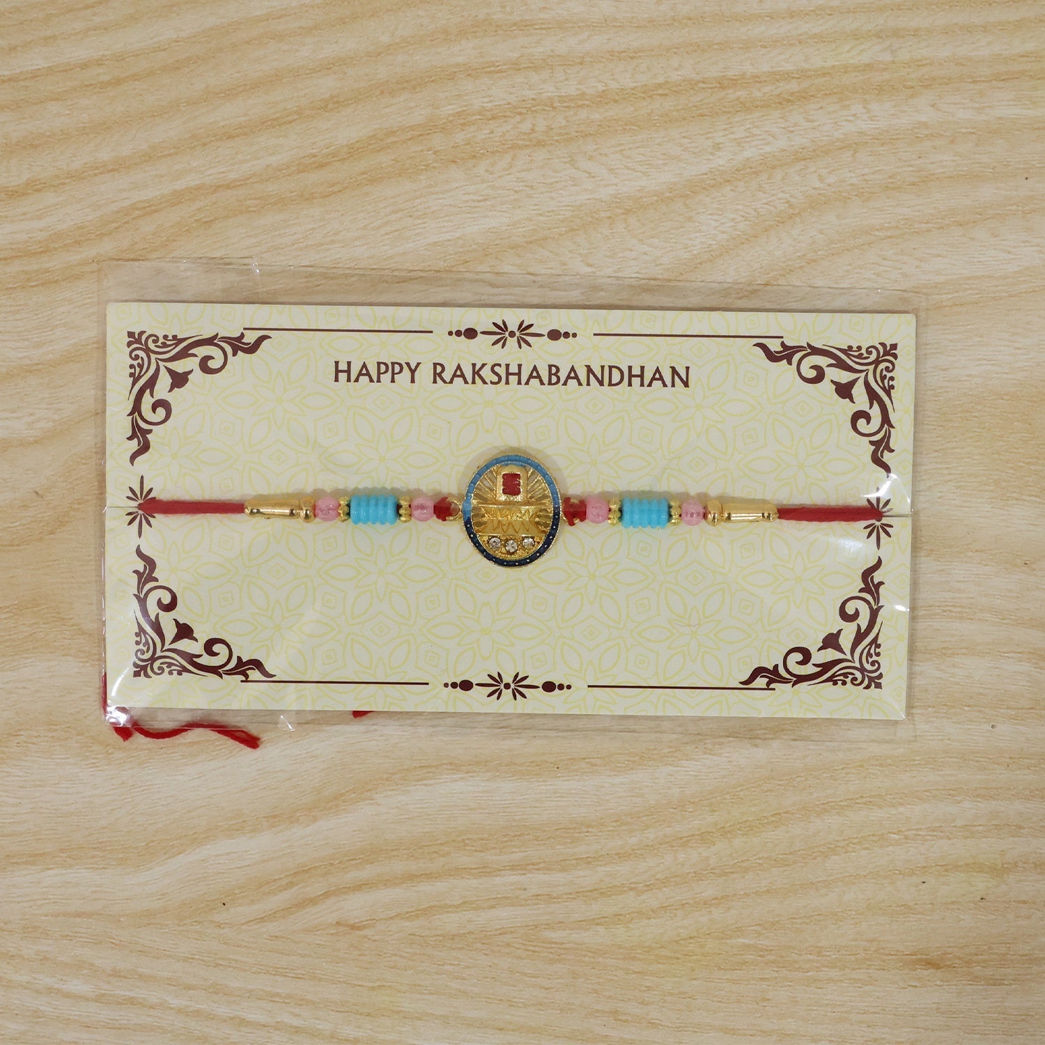ALVENZA Lord Shivling Rakhi – Traditional Design with Soft Thread for Raksha Bandhan