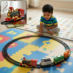 ALVENZA Electric Choo Choo Train Set – Realistic Smoke & Sound Effects