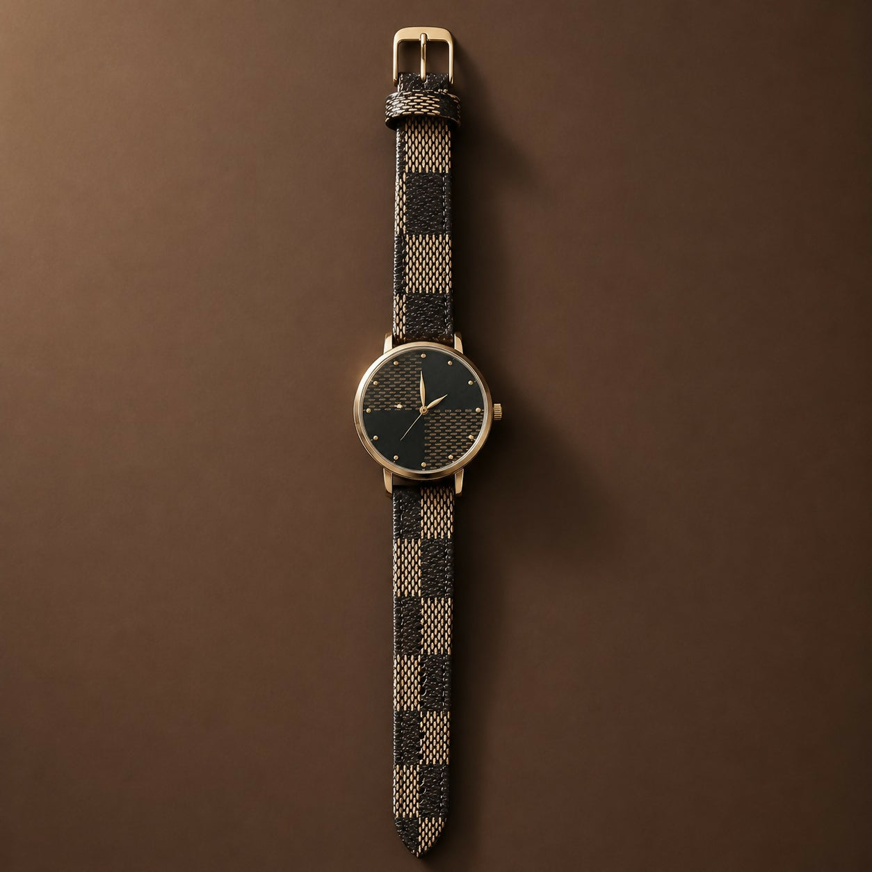 Women's Stylish Analog Wrist Watch – Elegant Patterned Strap for Daily Wear