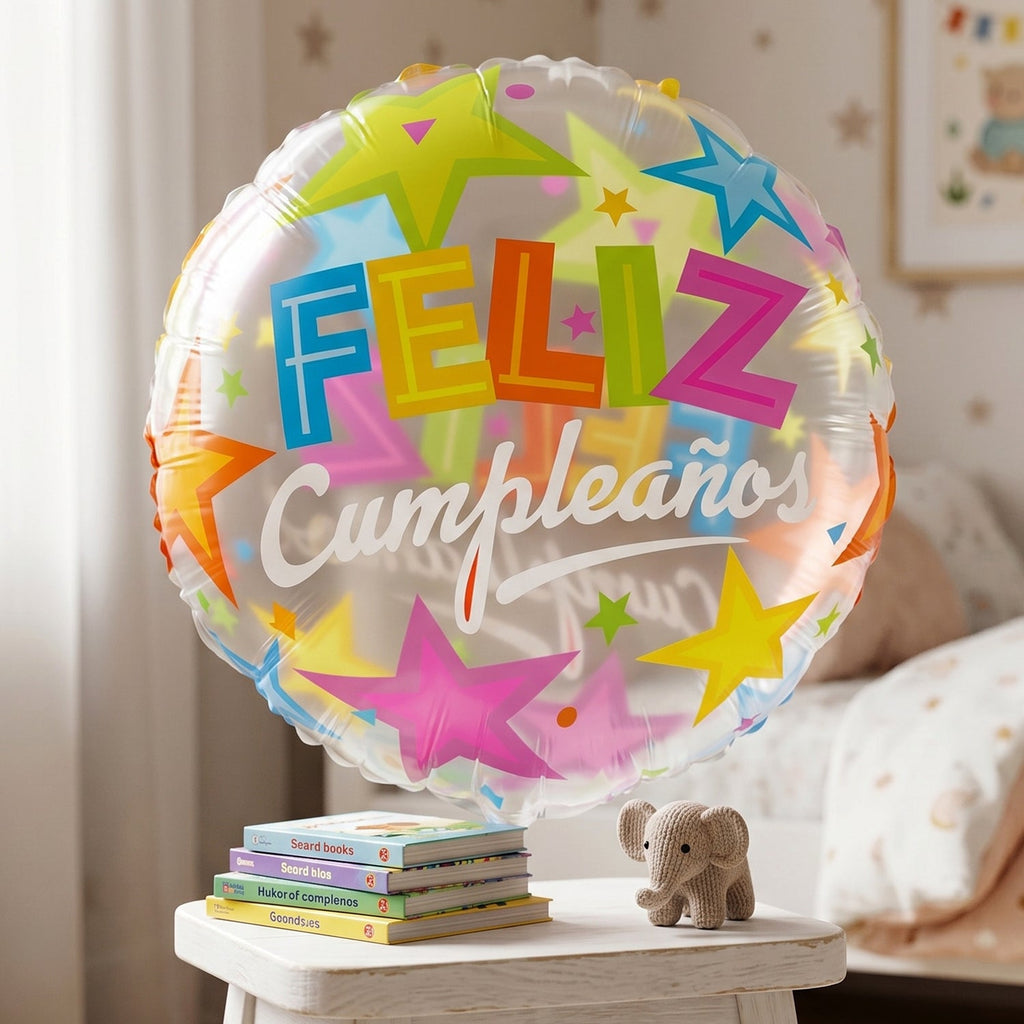 Colorful Feliz Cumpleaos Foil Balloon Bright Birthday Decoration - Detail View 8