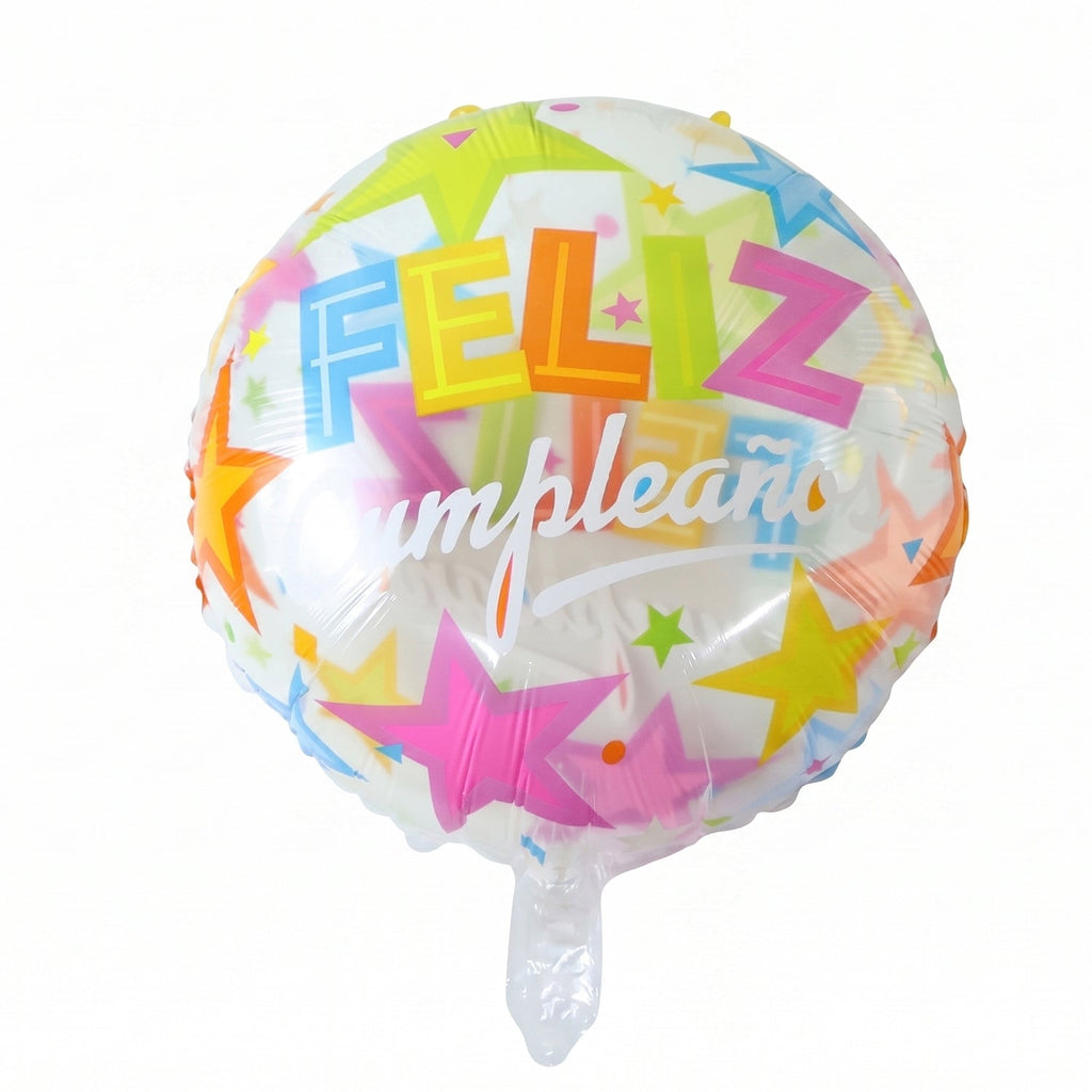 Colorful Feliz Cumpleaos Foil Balloon Bright Birthday Decoration - Detail View 5