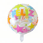 Colorful Feliz Cumpleaos Foil Balloon Bright Birthday Decoration - Detail View 5