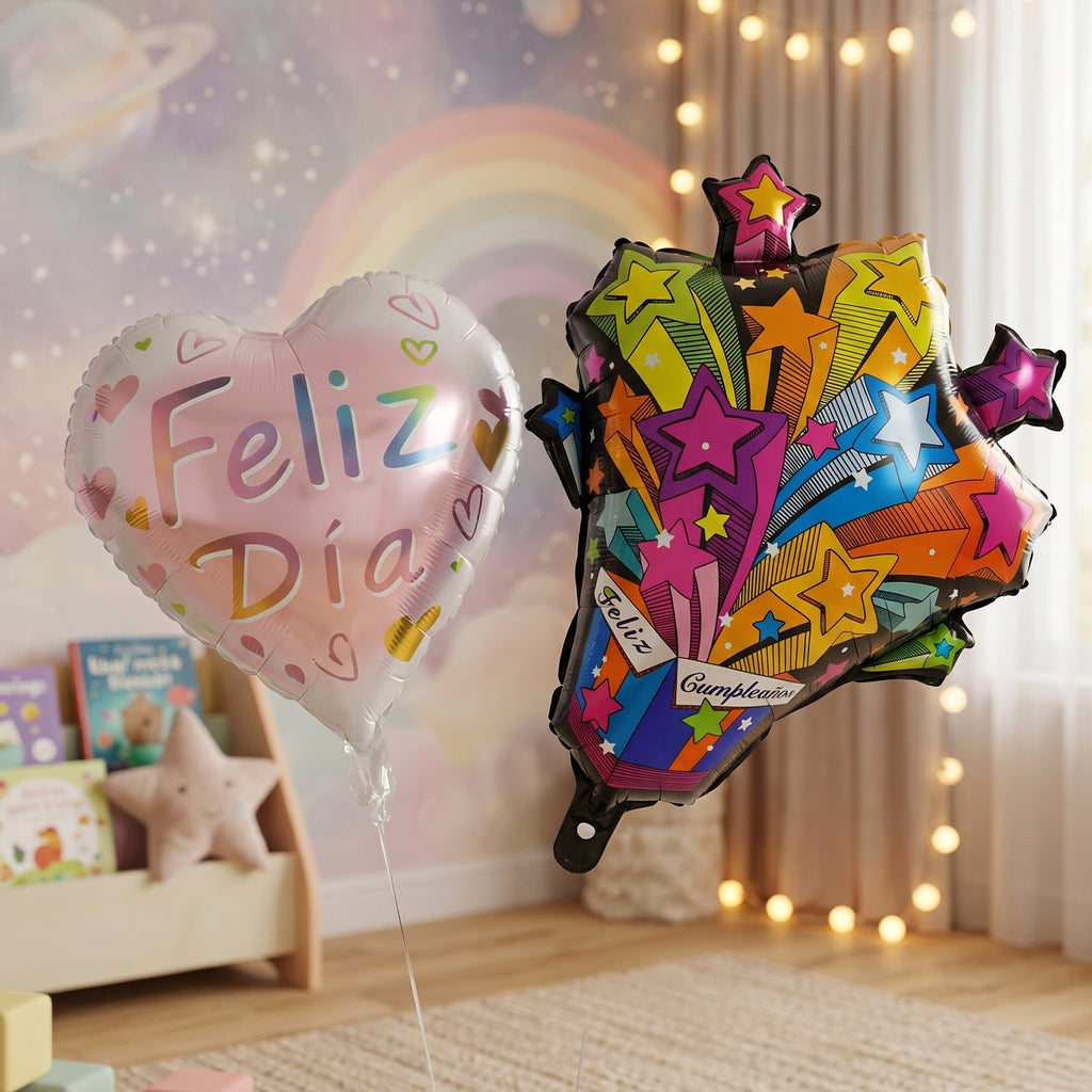 Feliz Dia Celebration Foil Balloon Vibrant Party Decor - Detail View 8