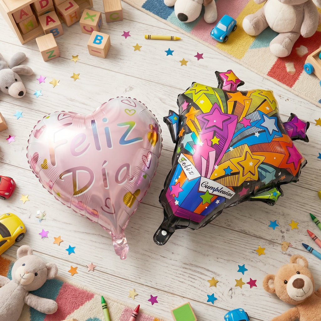 Feliz Dia Celebration Foil Balloon Vibrant Party Decor - Front View