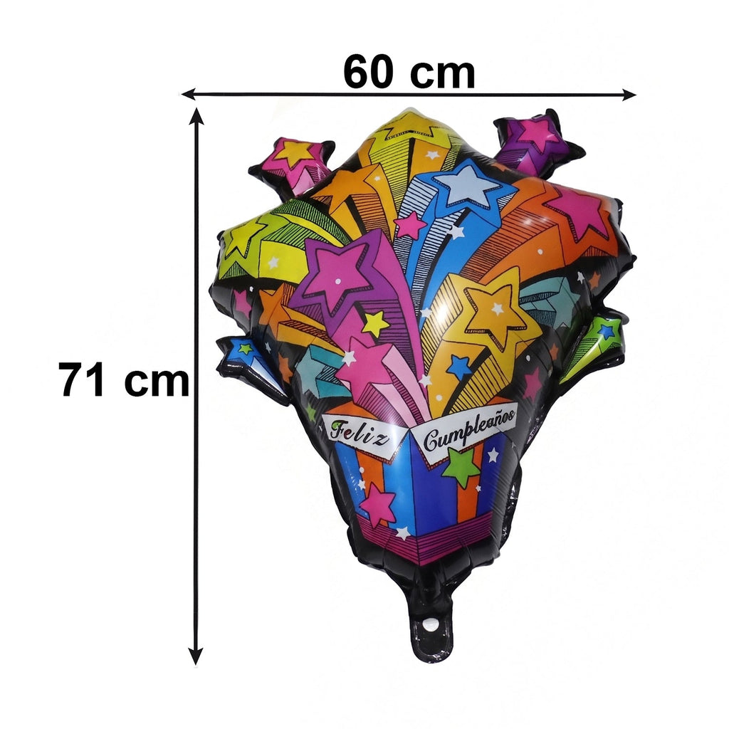 Feliz Dia Celebration Foil Balloon Vibrant Party Decor - Detail View 6
