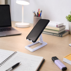 ALVENZA Foldable Plastic Mobile Phone Holder – Adjustable & Portable Stand