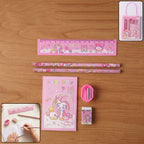 Cartoon Stationery Gift Set Complete Kids School Supplies with Unicorn Design