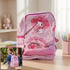 ALVENZA Kids Backpack – Adorable My Melody Design with Bow & Bunny