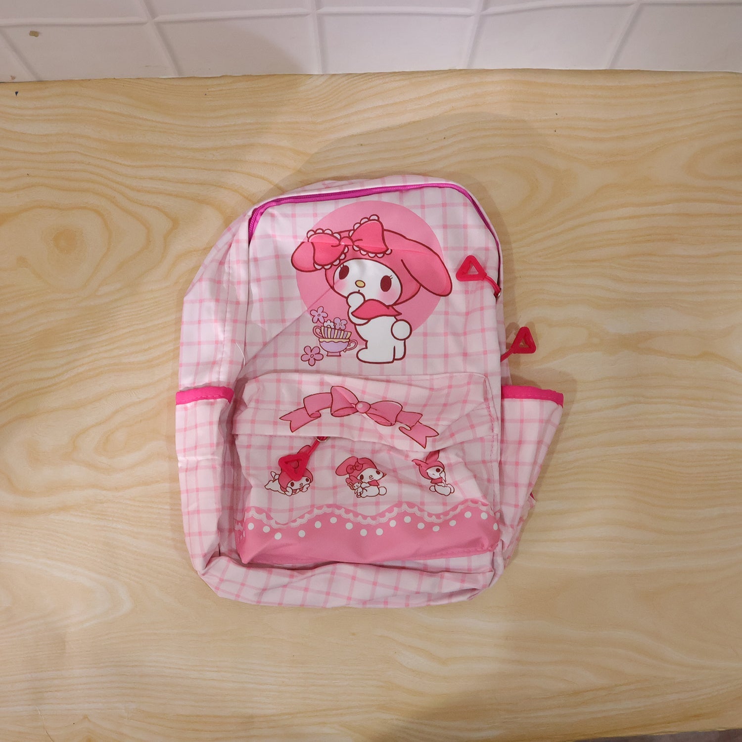 ALVENZA Kids Backpack – Adorable My Melody Design with Bow & Bunny