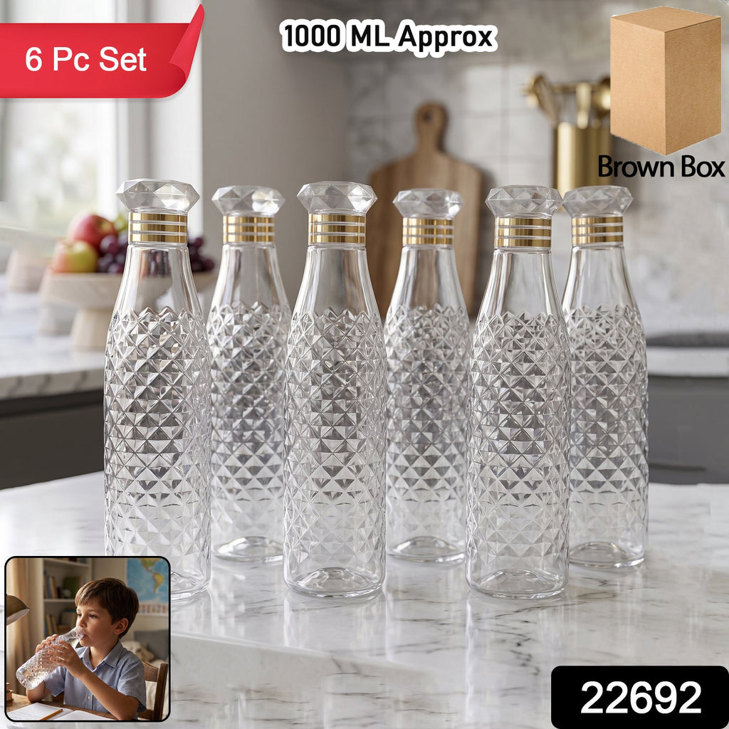 Water Bottle Set Stylish 1000ml Capacity for Daily Use - Side View