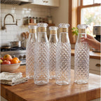 Water Bottle Set Stylish 1000ml Capacity for Daily Use - Back View
