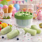 Plastic Ice Candy Popsicle Maker 8 Molds for Homemade Treats