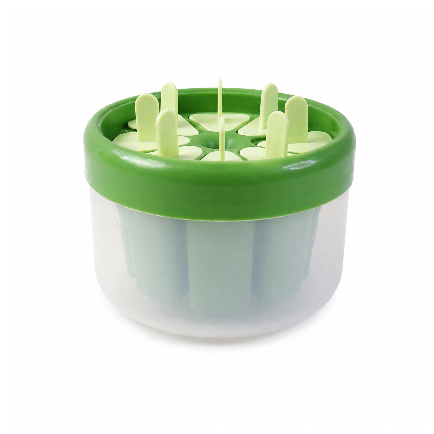 Plastic Ice Candy Popsicle Maker 8 Molds for Homemade Treats - Back View