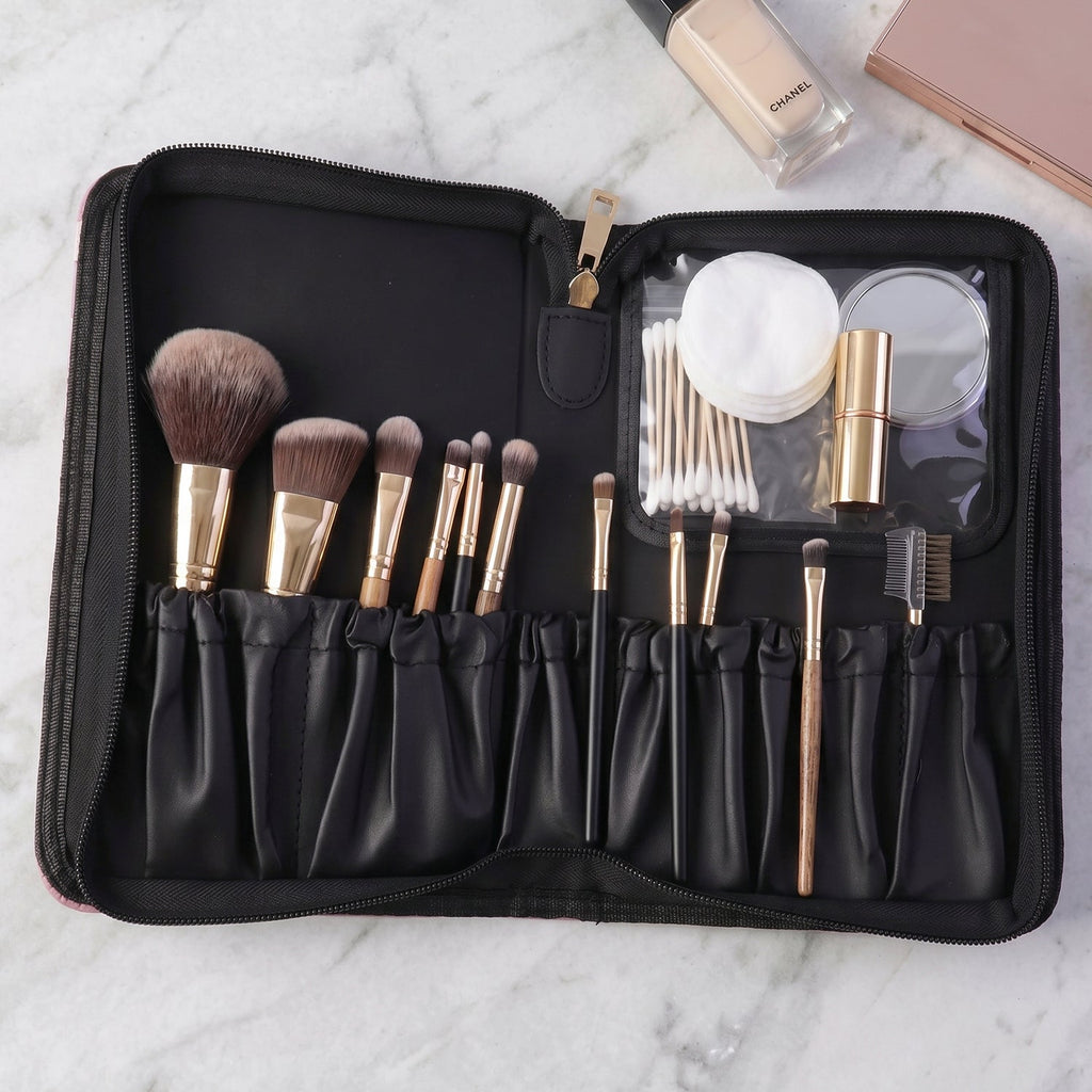 Makeup Organizer Bag Elegant & Travel-Friendly Design - Front View