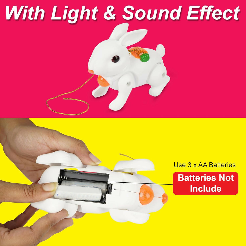 ALVENZA Crawling Rabbit Toy – Musical with Lights & Sounds for Kids