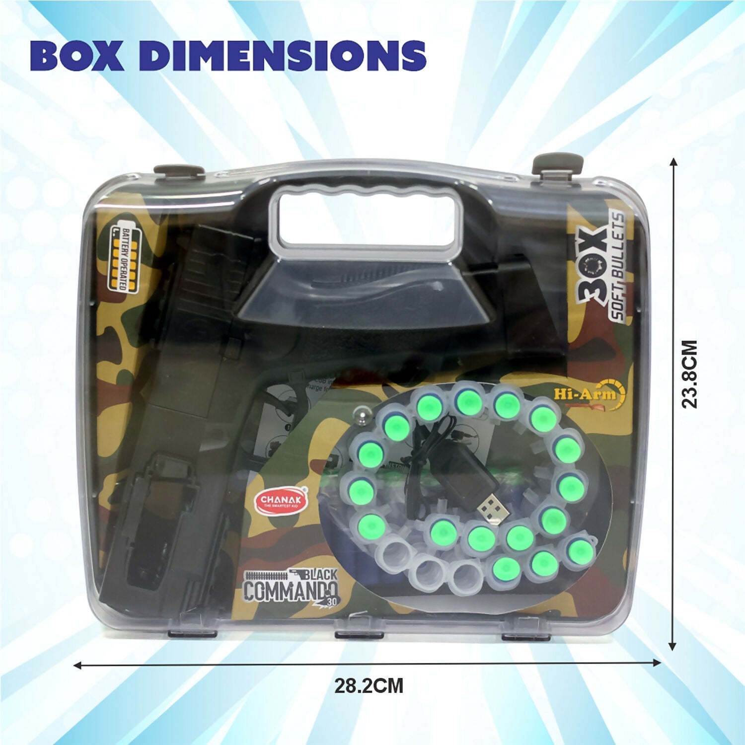 ALVENZA Soft Bullet Toy Gun Set – Rechargeable with Dual Firing Modes