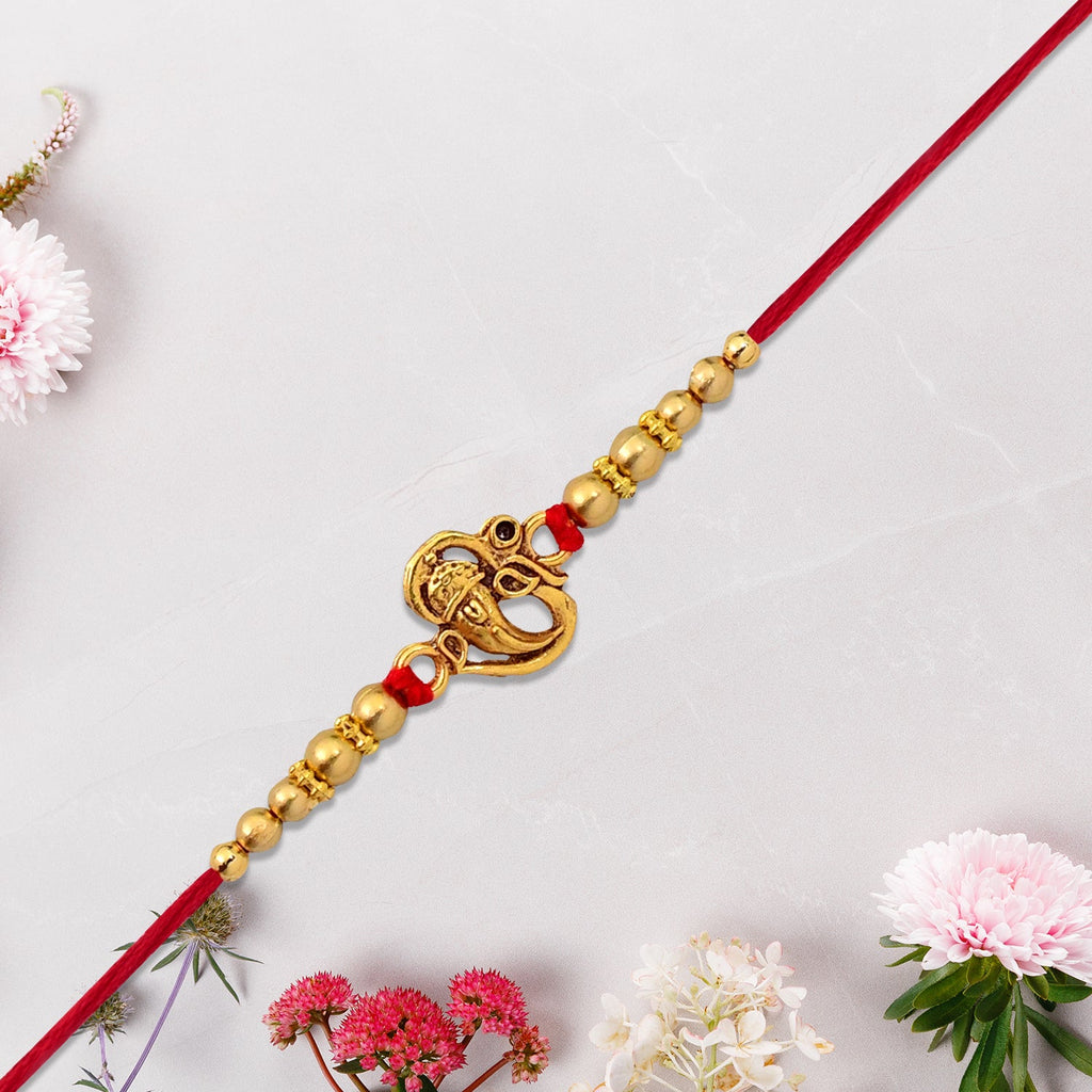 ALVENZA Ganesha Rakhi – Divine Blessings & Traditional Design