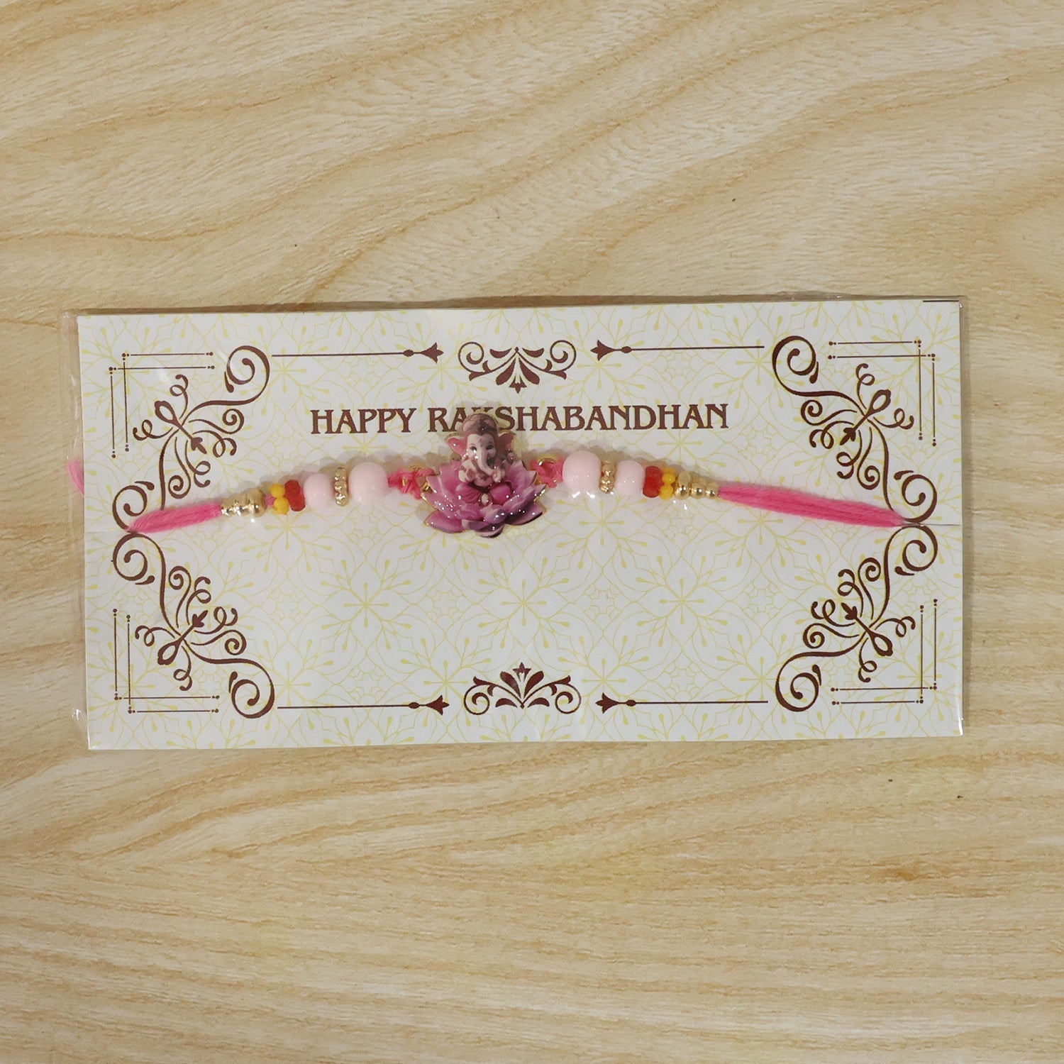 ALVENZA Lord Ganesha Rakhi – Divine Blessings & Elegant Design