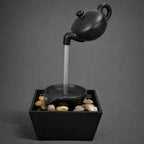ALVENZA Levitating Teapot Water Fountain – Unique Floating Illusion Decor