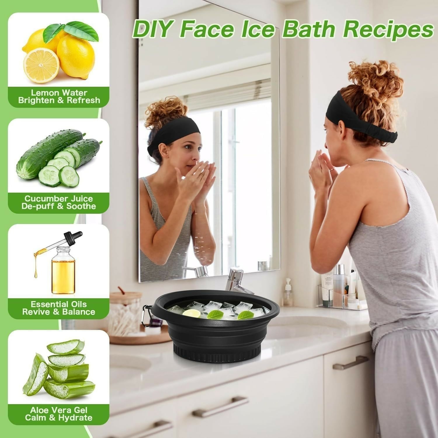 Foldable Ice Face Bowl Instant Glow & Cooling Facial Therapy - Detail View 5