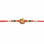 ALVENZA Ganesha Rakhi - Beads and Stone Work for Raksha Bandhan