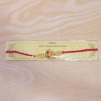ALVENZA Shop Krishna Flute Rakhi Golden Enamel for Brother