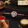 ALVENZA Silver Ganesh Rakhi Thread Bracelet – Protection & Blessings for Brother