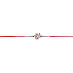 ALVENZA Silver Ganesh Rakhi Thread Bracelet – Protection & Blessings for Brother