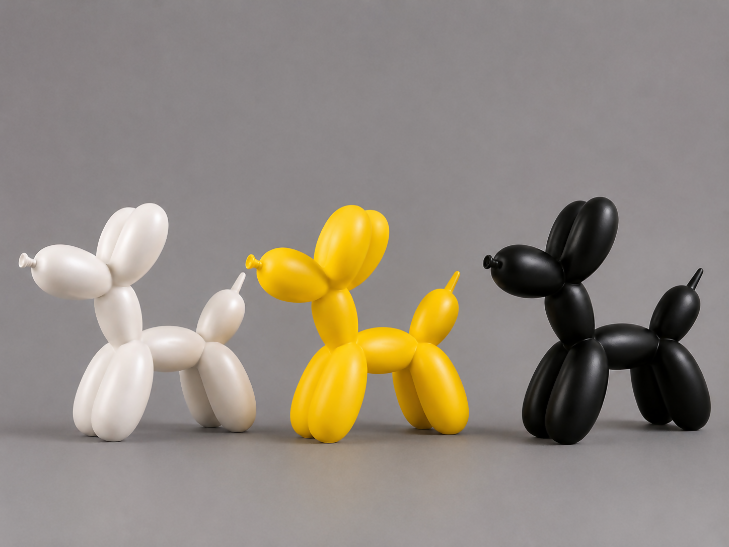 ALVENZA Modern Balloon Dog Holder – Chic Resin Decor for Home & Office