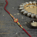 ALVENZA Mini Lord Ganesha Rakhi – Traditional Designer Gift for Brother