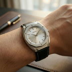 Men's Octagonal Silver Dial Watch – Elegant & Modern Design