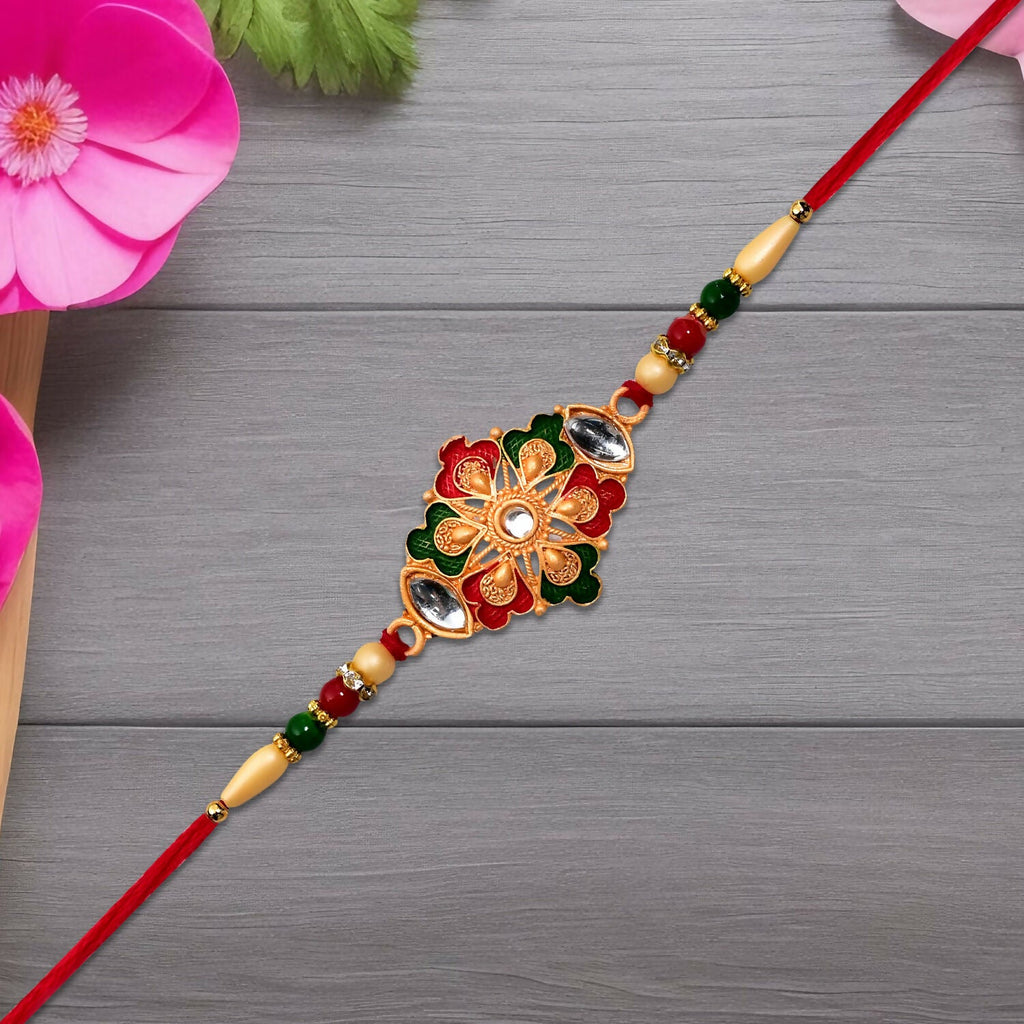 ALVENZA Designer Rakhi – Elegant & Handcrafted Raksha Bandhan Gift