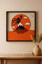ALVENZA Hanumanji Wooden Wall Art – Handcrafted Multi-Layer 3D Decor