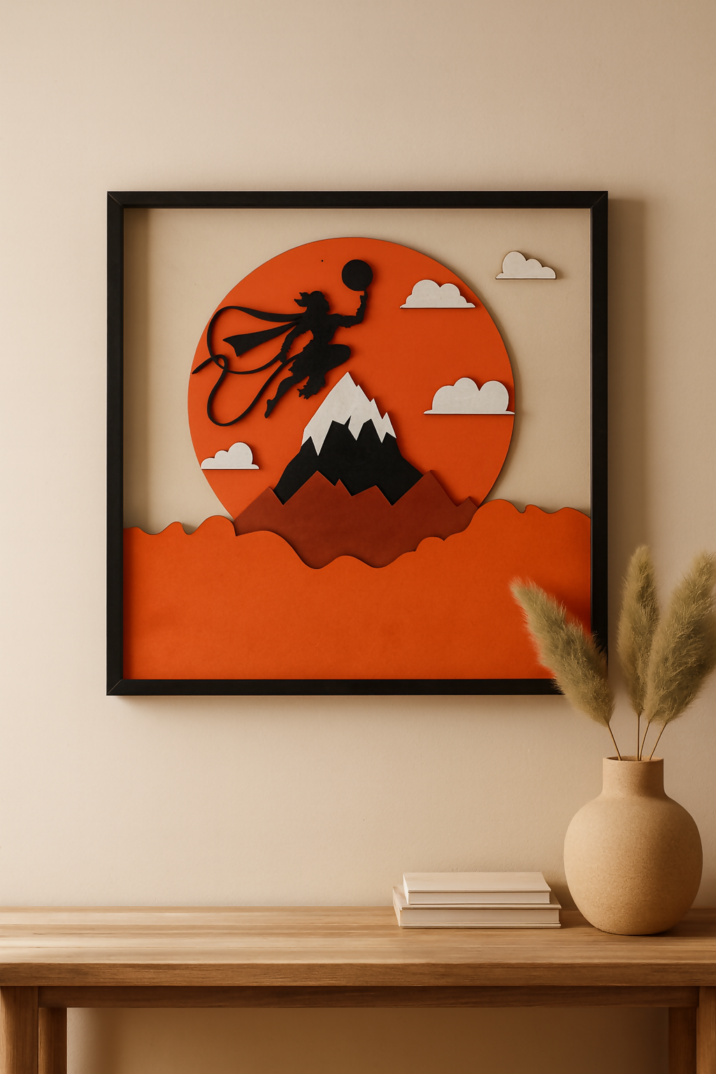 ALVENZA Hanumanji Wooden Wall Art – Handcrafted Multi-Layer 3D Decor
