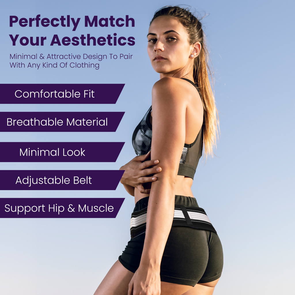 Hip Support Belt – Comfortable, Adjustable, Large Size for Back Relief